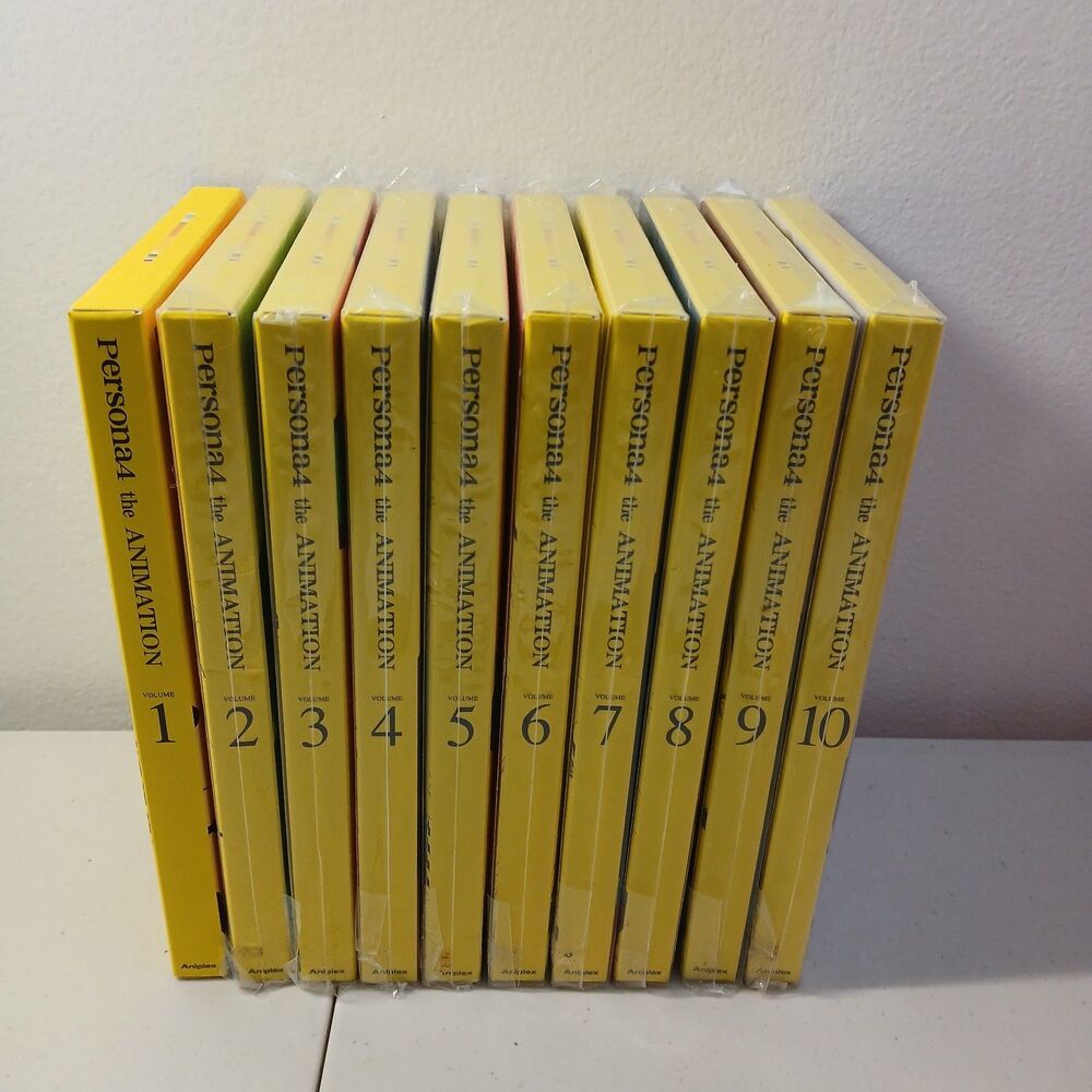 Persona 4 The Animation DVD Vol 1-10 Complete Set Japan Edition Region 2 NEW